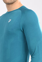 KA53 Printed Long Sleeve T-Shirt for Men | Magenta Blue