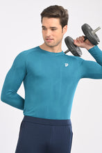 KA53 Printed Long Sleeve T-Shirt for Men | Magenta Blue