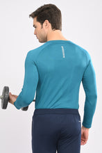 KA53 Printed Long Sleeve T-Shirt for Men | Magenta Blue