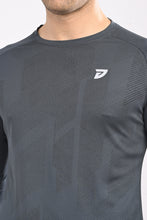 KA53 Printed Long Sleeve T-Shirt for Men | Dark Grey