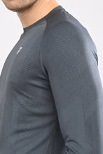 KA53 Printed Long Sleeve T-Shirt for Men | Dark Grey