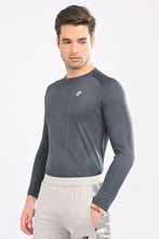 KA53 Printed Long Sleeve T-Shirt for Men | Dark Grey