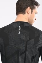 KA53 Printed Long Sleeve T-Shirt for Men | Black