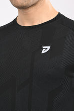 KA53 Printed Long Sleeve T-Shirt for Men | Black