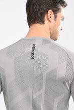 KA53 Printed Long Sleeve T-Shirt for Men | Light Grey