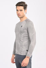 KA53 Printed Long Sleeve T-Shirt for Men | Light Grey