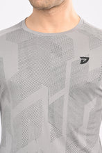 KA53 Printed Long Sleeve T-Shirt for Men | Light Grey