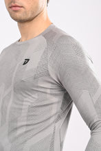 KA53 Printed Long Sleeve T-Shirt for Men | Light Grey