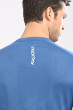 KA53 Printed Long Sleeve T-Shirt for Men | Ink Blue