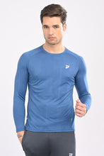 KA53 Printed Long Sleeve T-Shirt for Men | Ink Blue