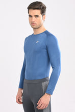 KA53 Printed Long Sleeve T-Shirt for Men | Ink Blue