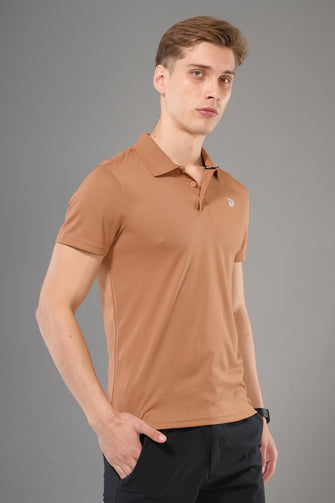 KA 53  Collar Dri-FIT T-Shirt | Brown