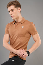KA 53 Pocket Collar Dri-FIT T-Shirt | Brown