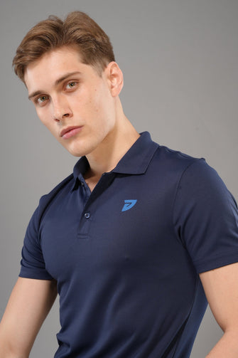 KA 53 Collar Dri-FIT T-Shirt | Navy