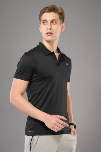KA 53 Collar Dri-FIT T-Shirt | Black