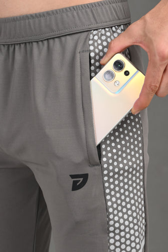 KA53 Aerodot Dri-FIT Trackpant -L Grey