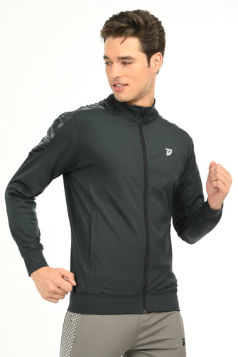 KA53 Unisex RapidDry Dri-FIT Lycra Jacket | D. Grey