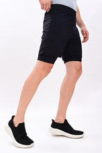 KA53 2-in-1 Compression Shorts Black