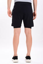 KA53 2-in-1 Compression Shorts Black