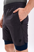 KA53 2-in-1 Compression Shorts  Volcanic