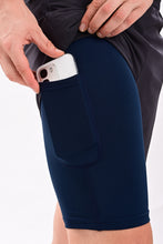 KA53 2-in-1 Compression Shorts  Volcanic