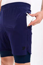 KA53 2-in-1 Compression Shorts Mid Night Navy