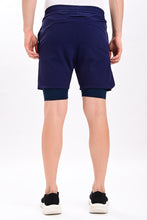 KA53 2-in-1 Compression Shorts Mid Night Navy