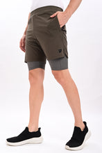 KA53 2-in-1 Compression Shorts Tundra