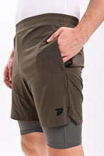 KA53 2-in-1 Compression Shorts Tundra