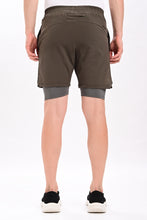 KA53 2-in-1 Compression Shorts Tundra
