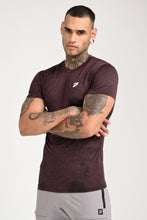 KA53 Performance Activewear Dri-Fit T-Shirt Wine Black