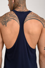 KA53 Cotton Gym Stringer Navy Blue