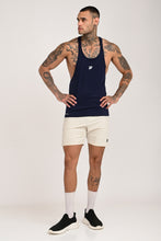 KA53 Cotton Gym Stringer Navy Blue