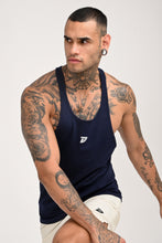 KA53 Cotton Gym Stringer Navy Blue