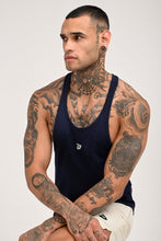 KA53 Cotton Gym Stringer Navy Blue