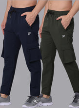 KA53 Travel Cargos Combo | Navy Blue , Green