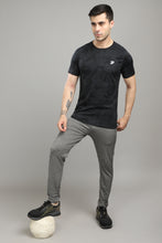 KA 53  Camouflage Round Neck Tshirt | Black