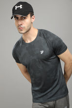 KA 53  Camouflage Round Neck Tshirt | Dark Grey