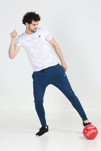 KA53 Skinny Lycra Joggers Pant | Magenta Blue