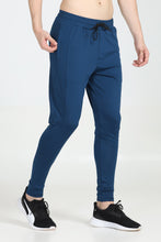 KA53 Skinny Lycra Joggers Pant | Magenta Blue
