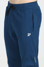 KA53 Skinny Lycra Joggers Pant | Magenta Blue