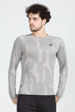 KA53 Printed Long Sleeve Tshirt | Light Grey