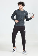 KA53 Printed Long Sleeve Tshirt | Dark  Grey