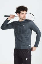 KA53 Printed Long Sleeve Tshirt | Dark  Grey