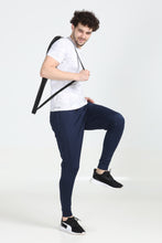 KA53 Skinny Lycra Joggers Pant | Navy Blue