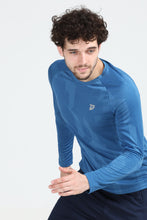 KA53 Printed Long Sleeve Tshirt |  Ink Blue