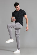 KA53 Skinny Lycra Joggers Pant | Light Grey
