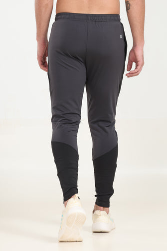 KA53 Drifit Trackpant With Bottom Zipper | Dark Grey