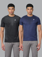 Pack of 2 KA 53 Aeroline Dri-Fit Tshirt | Black & Navy