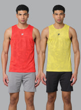 Pack of 2    KA 53 Camouflage Dri-Fit Tanktop | Yellow & Red